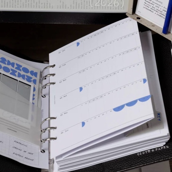 Cloth & Paper December Sub Box - 2026 Yearly Foldout + Dashboard (A5) - Picture 4 of 5